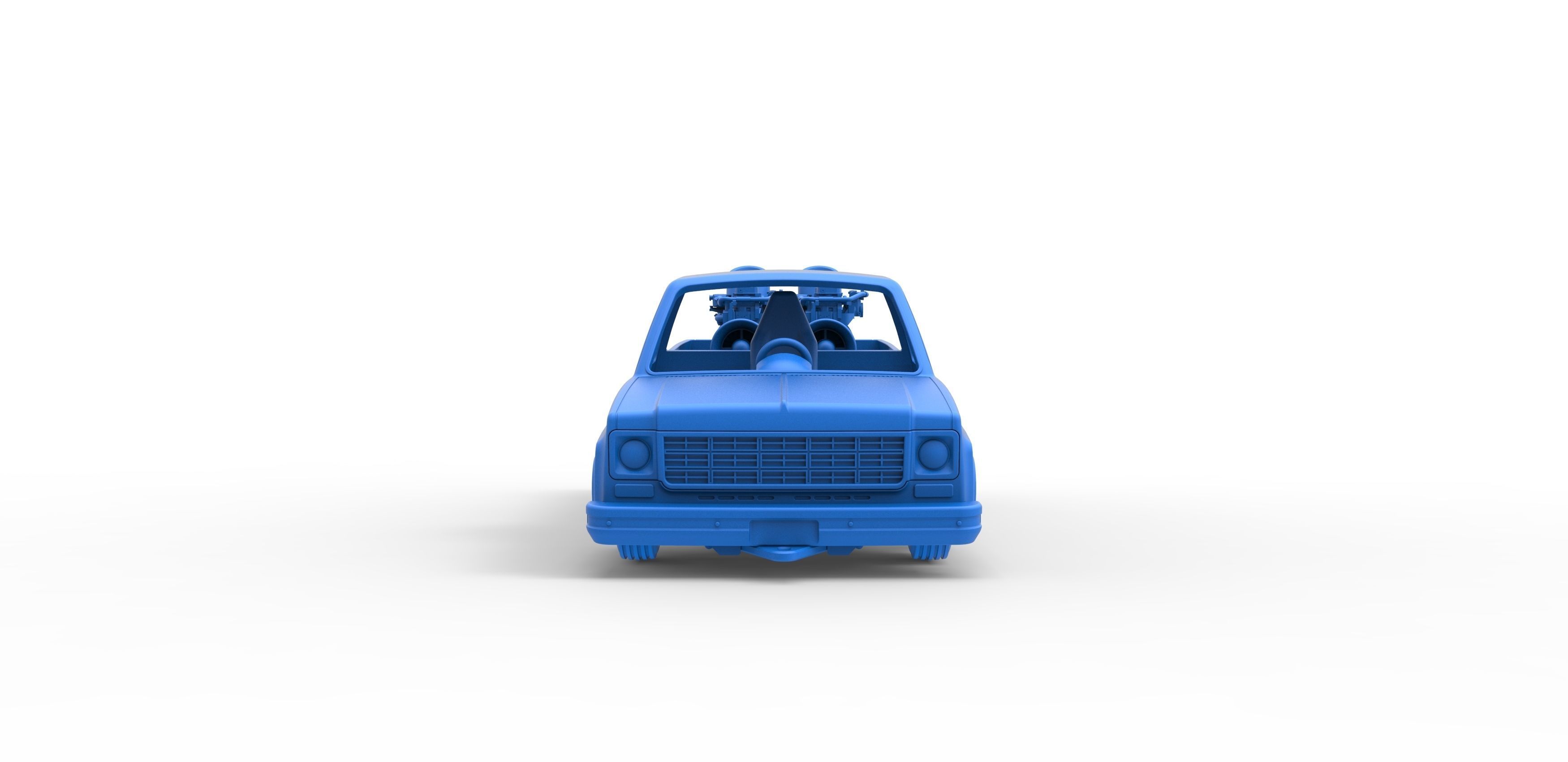 Jet pulling truck 2wd Scale 1 to 25 3D print model_21