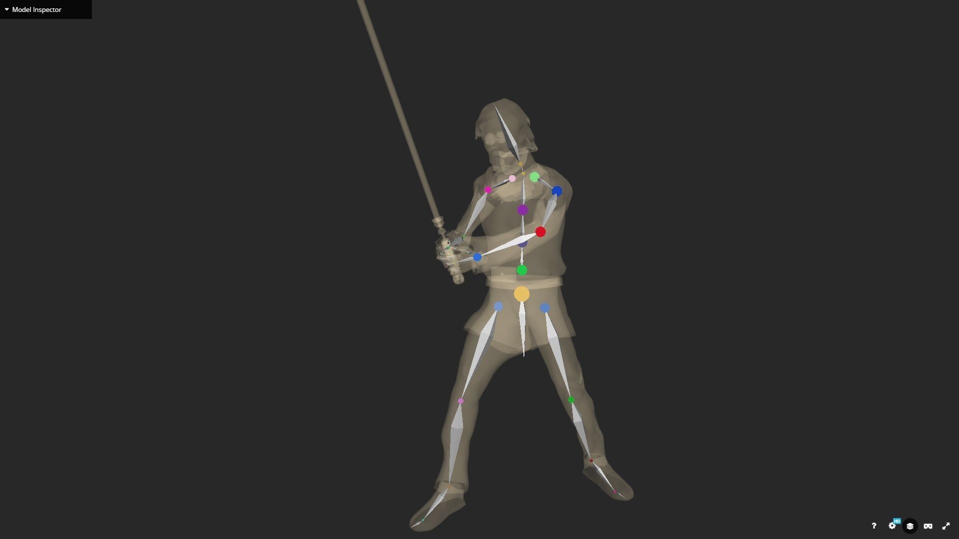 Kenobi Rigged Low-poly 3D model_7