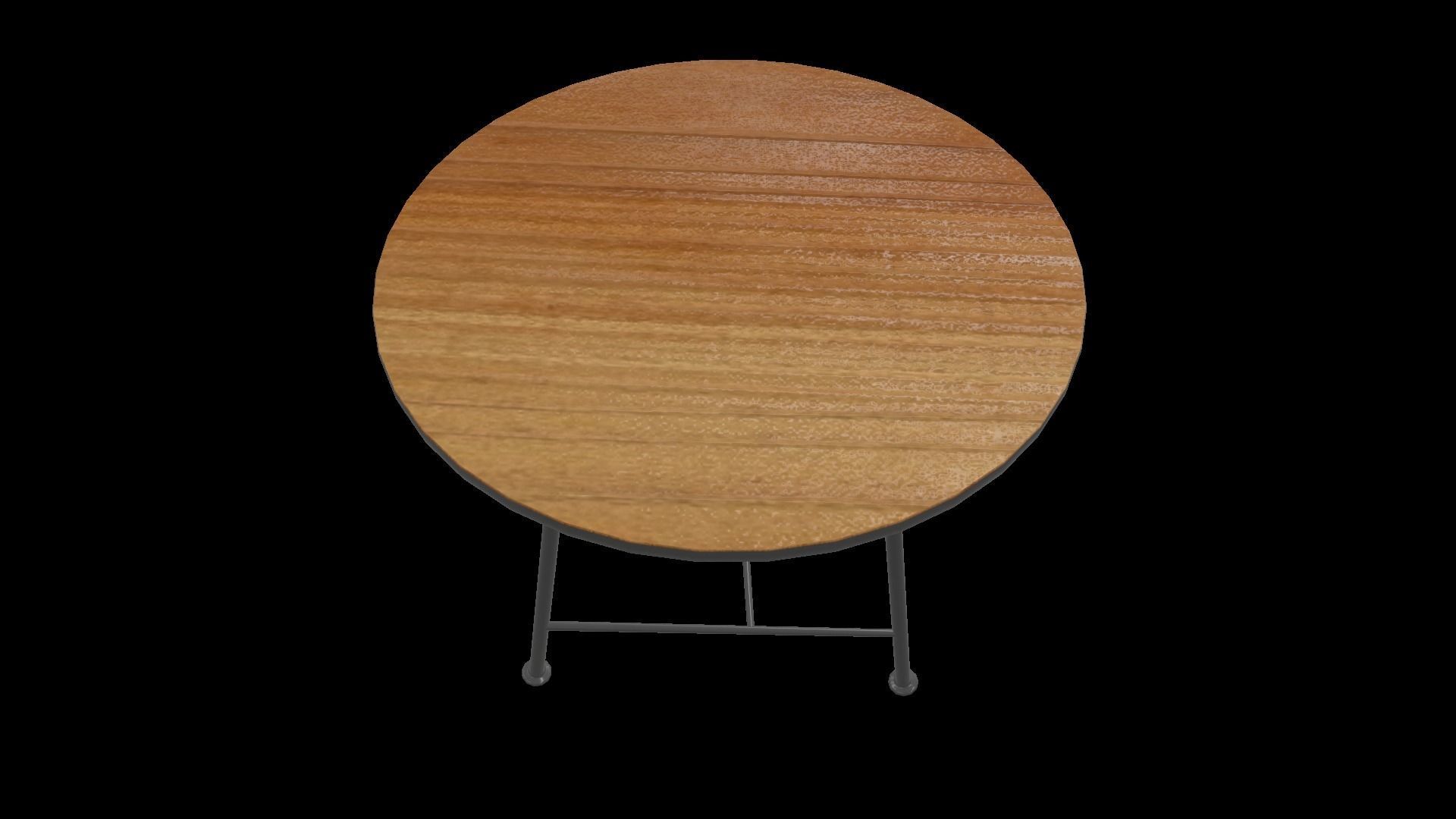 Coffee Table  Low-poly 3D model_3