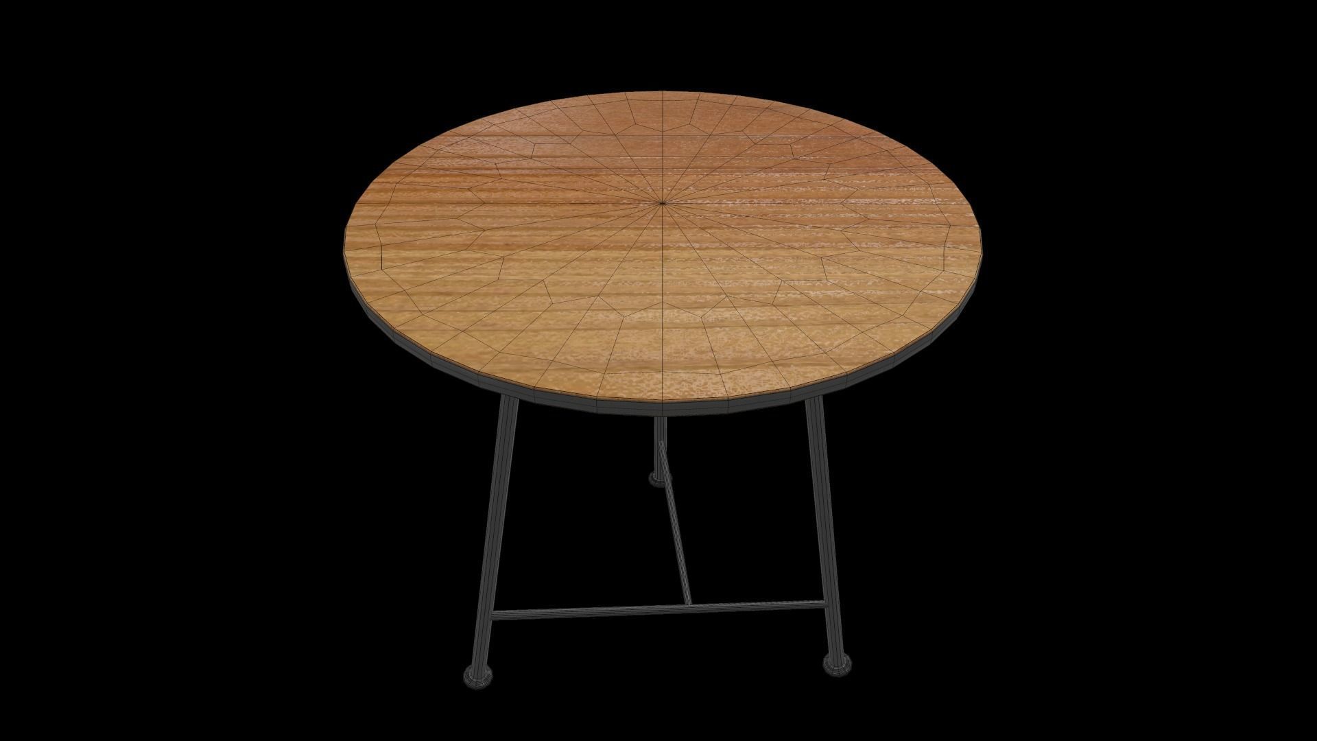 Coffee Table  Low-poly 3D model_6