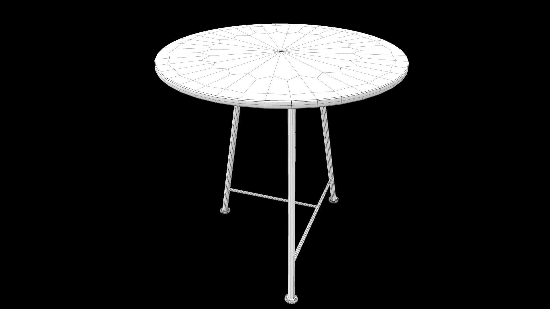 Coffee Table  Low-poly 3D model_8