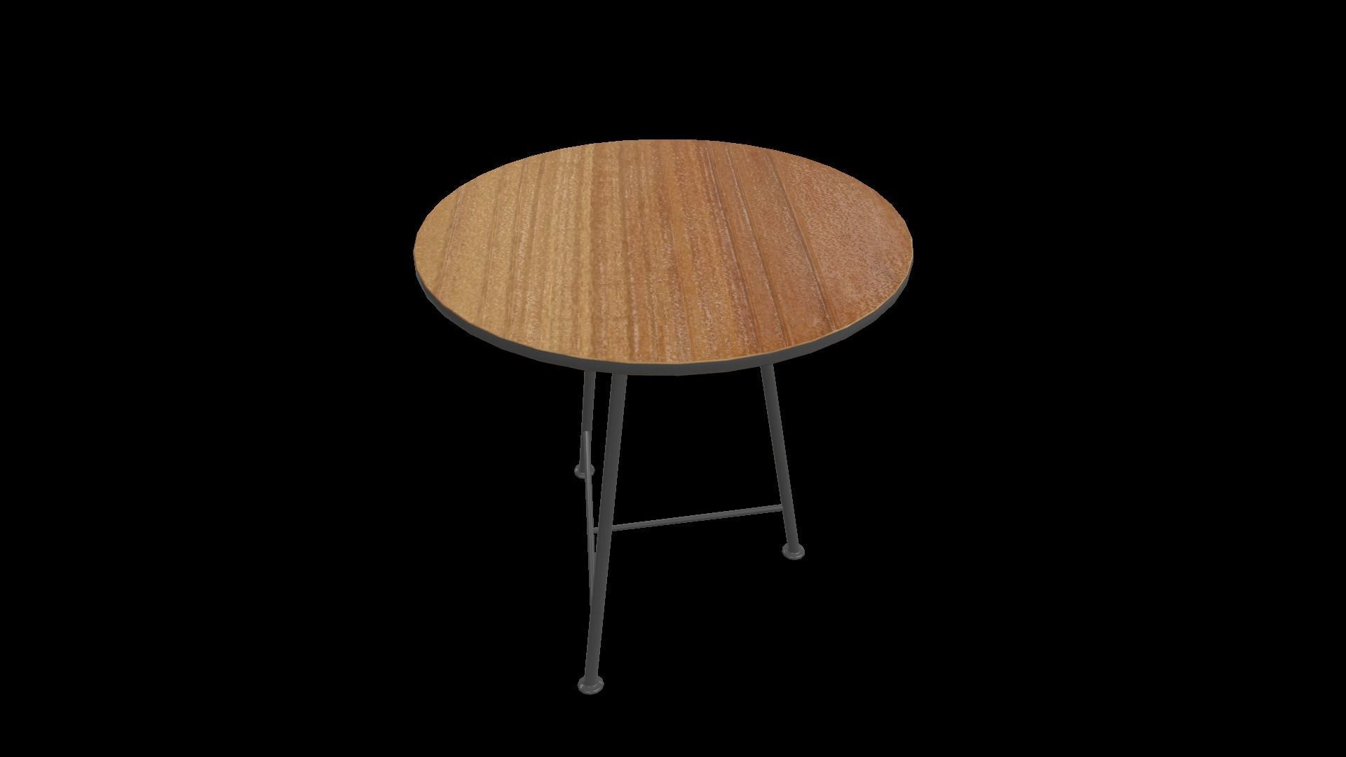 Coffee Table  Low-poly 3D model_4