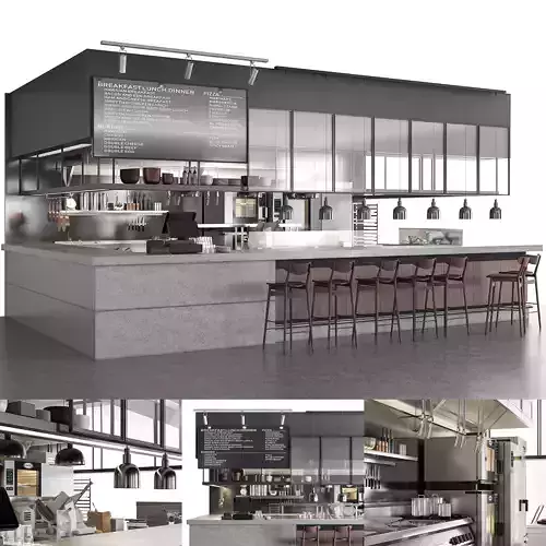 Restaurant 02 3D model