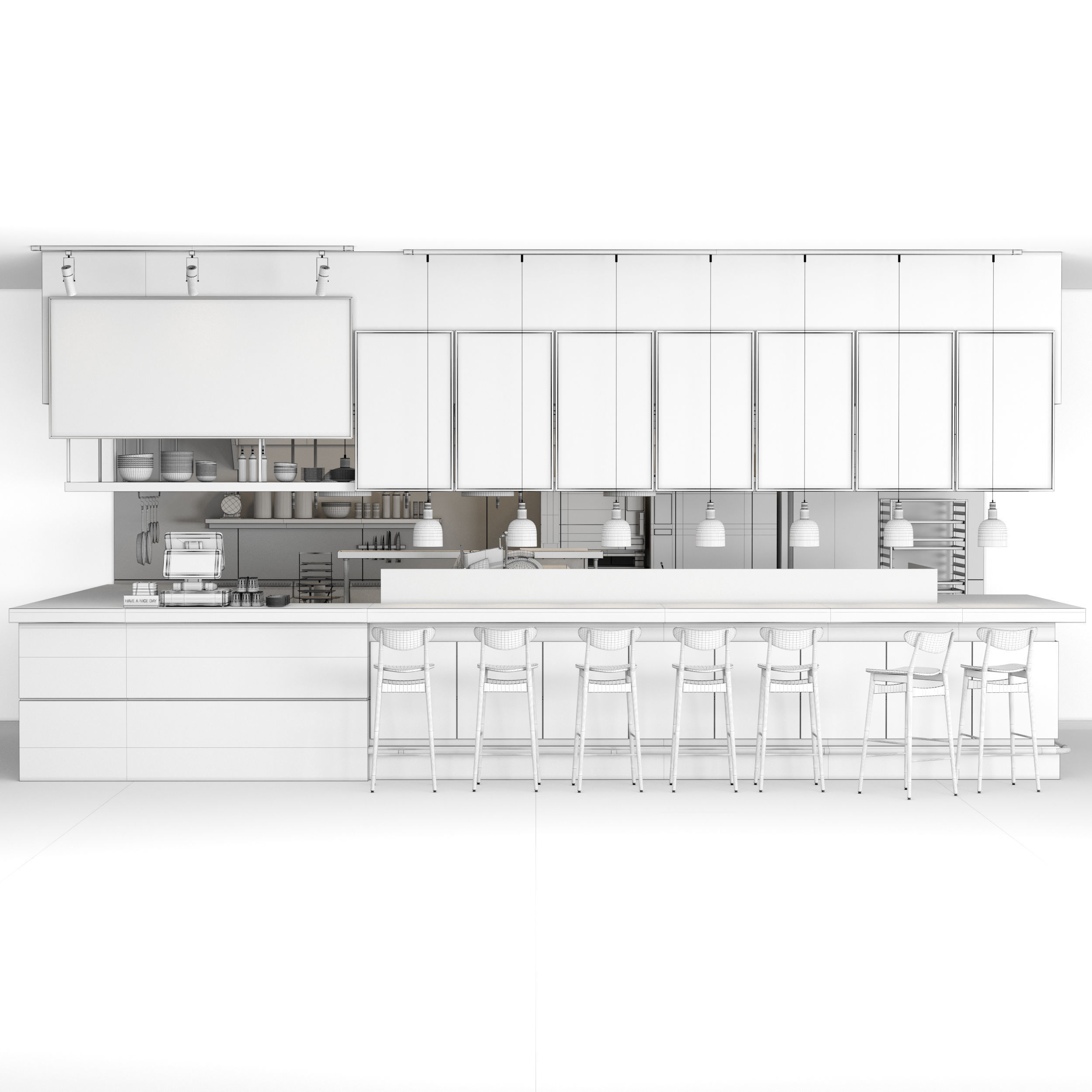 Restaurant 02 3D model_6