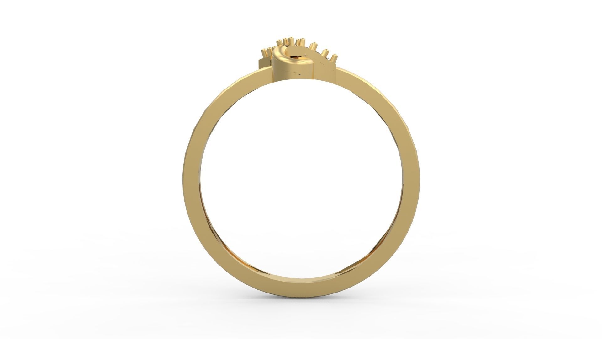 Minimalist Ring 201 3D print model_2