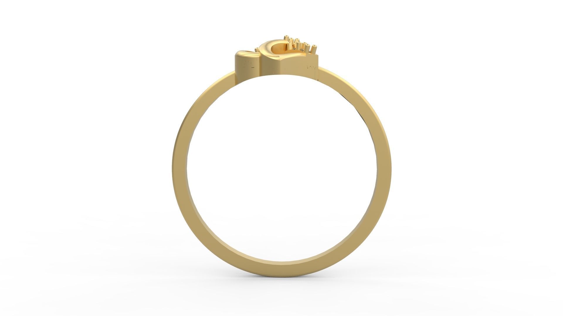 Minimalist Ring 204 3D print model_2