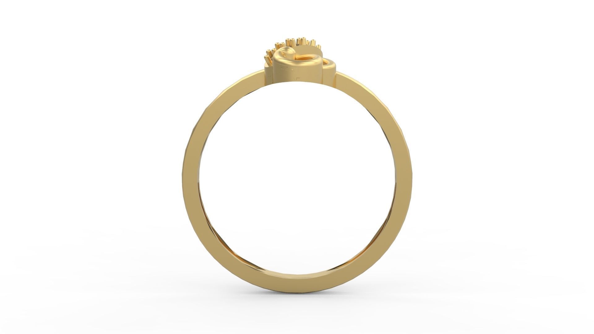 Minimalist Ring 207 3D print model_2