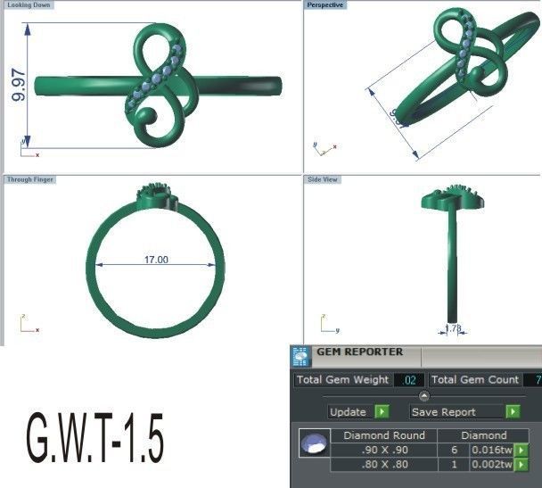 Minimalist Ring 207 3D print model_5
