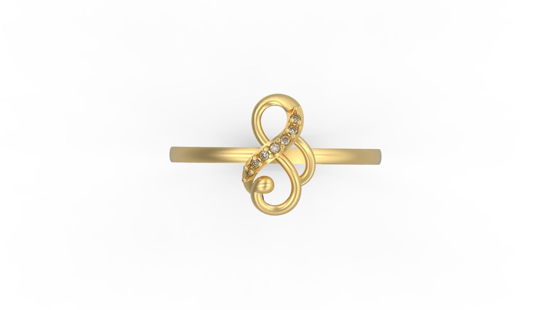 Minimalist Ring 207 3D print model_4