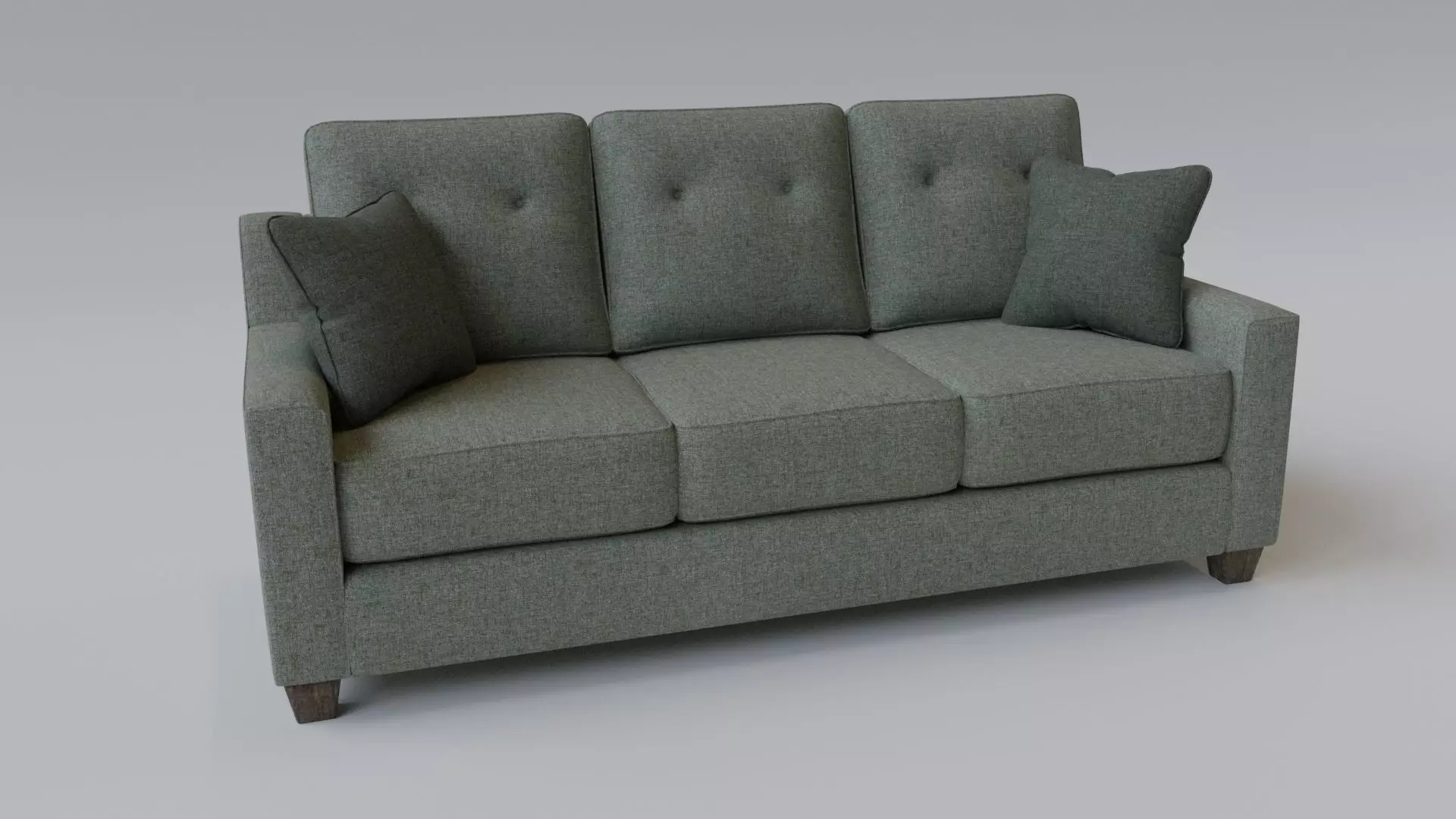 Sofa 3 Seater - v4 Low-poly 3D model_0