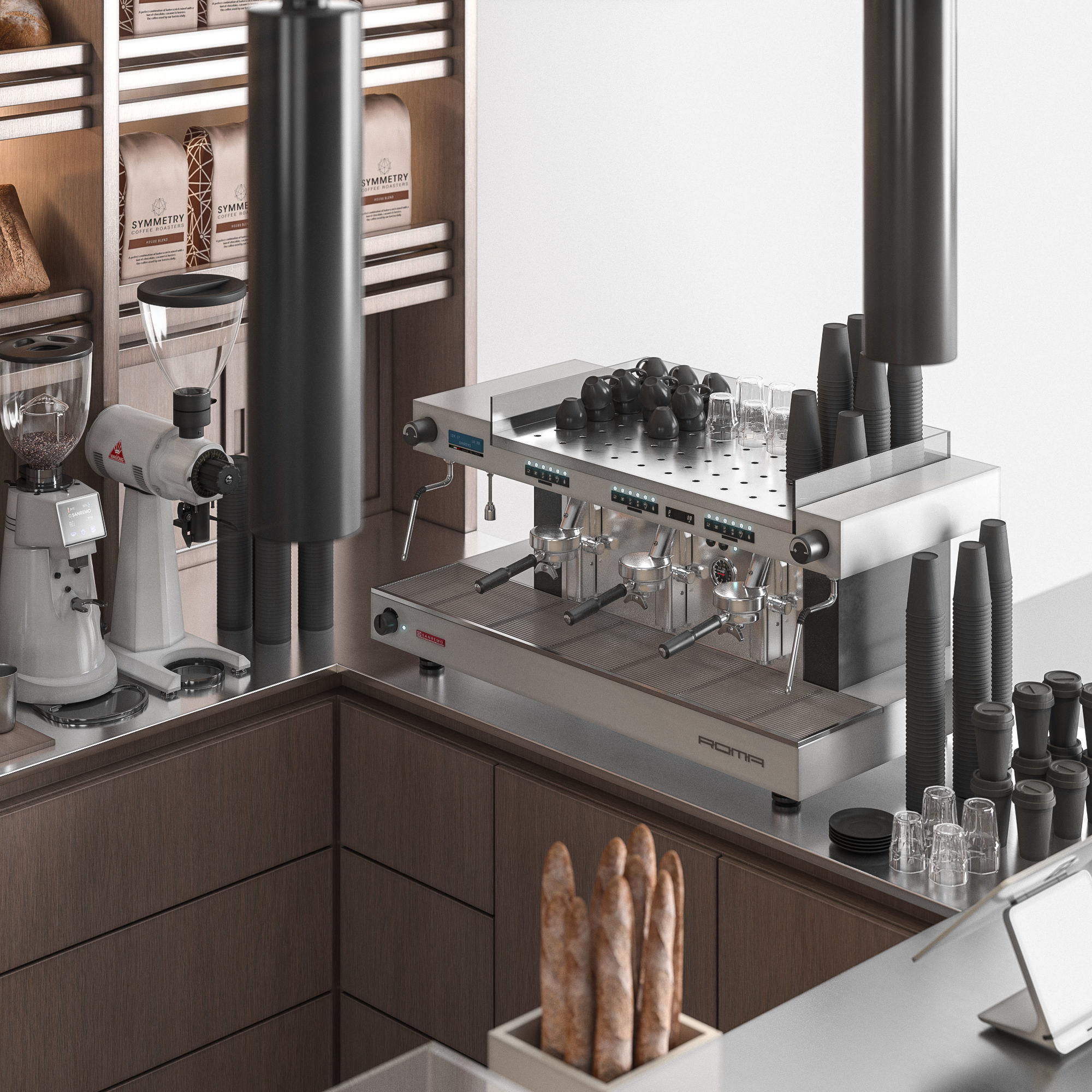 Cafe Bakery 02 3D model_1