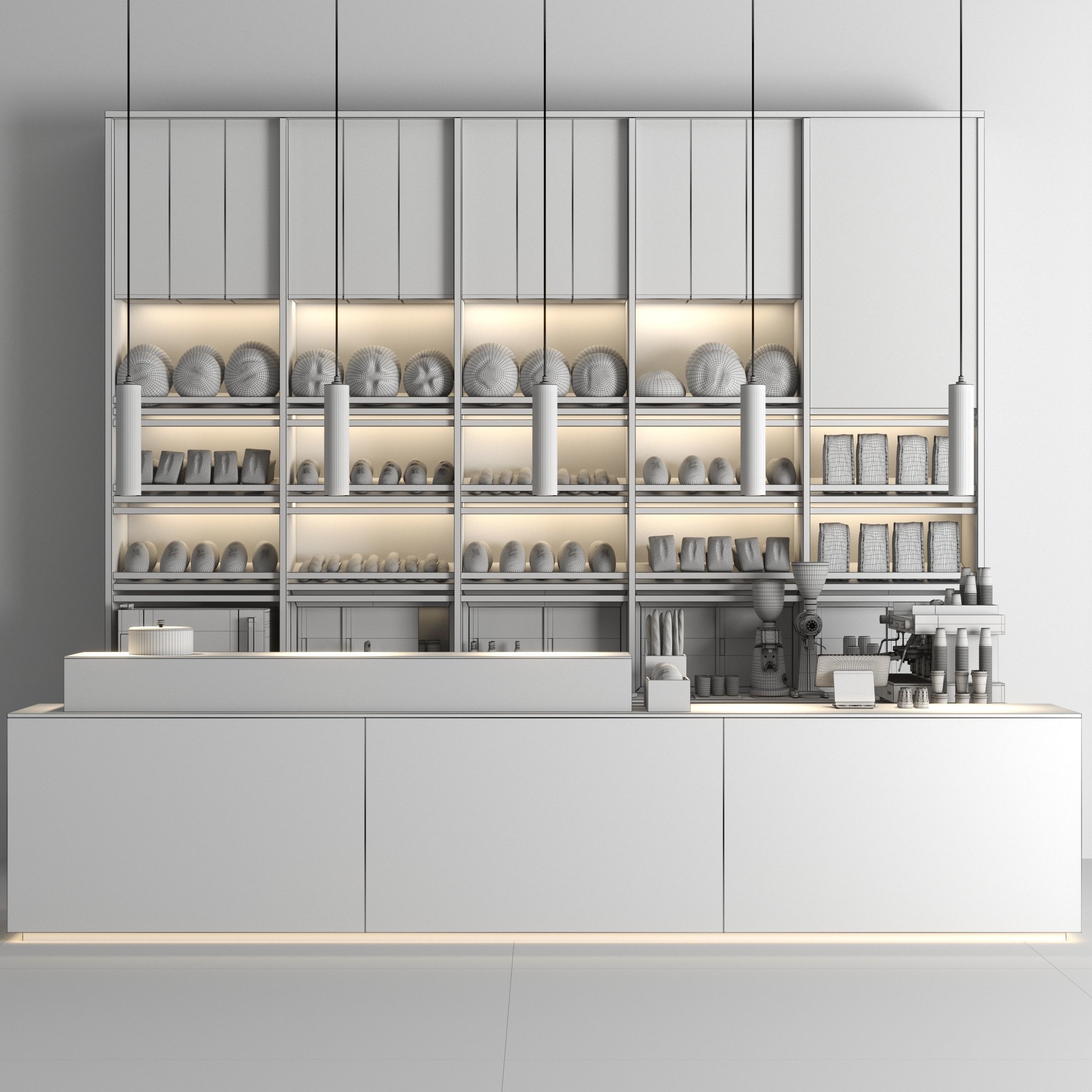Cafe Bakery 02 3D model_4