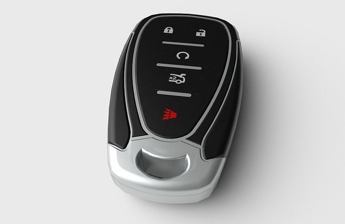 Car Key LP 02 Low-poly 3D model 5