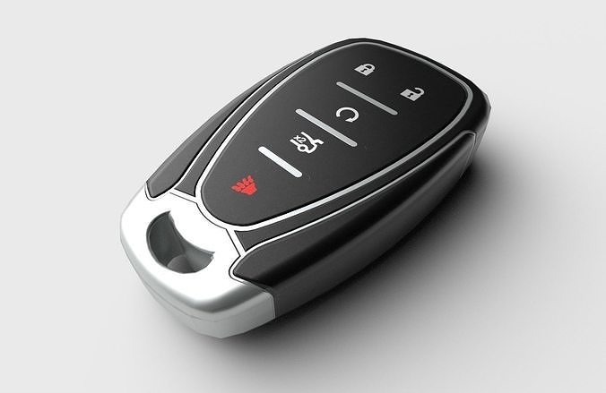 Car Key LP 02 Low-poly 3D model 6