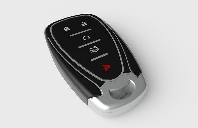 Car Key LP 02 Low-poly 3D model 4