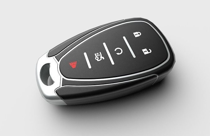 Car Key LP 02 Low-poly 3D model 7