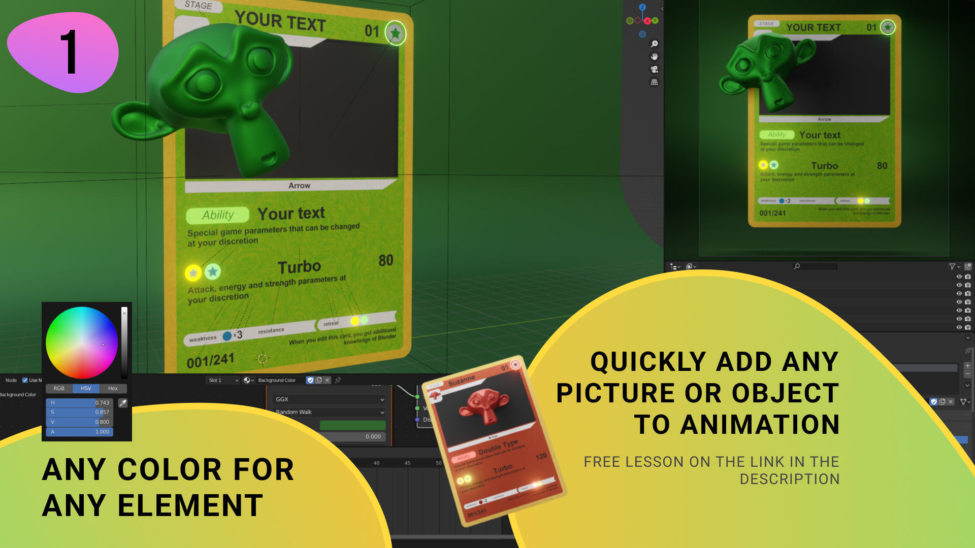 NFT PACK v2 animated templates for Blender 3D model_2