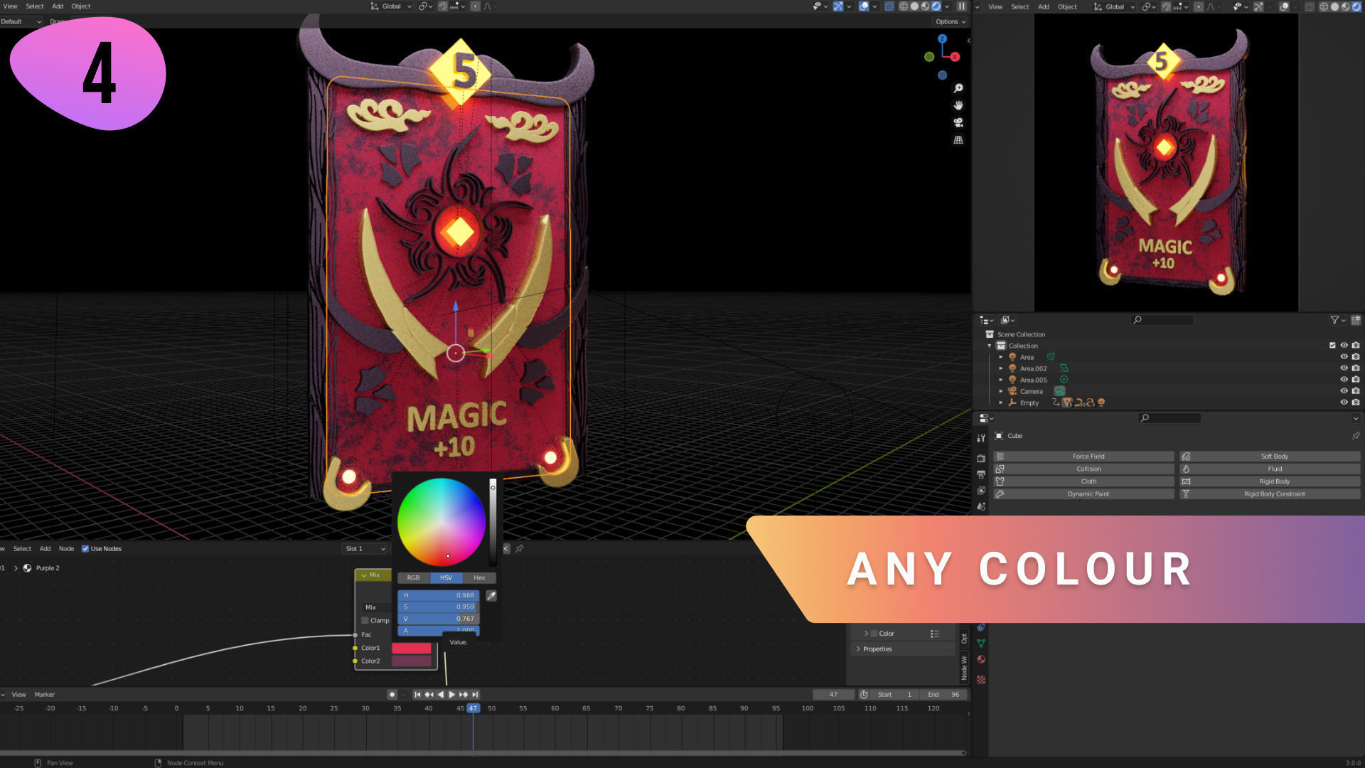 NFT PACK v2 animated templates for Blender 3D model_8