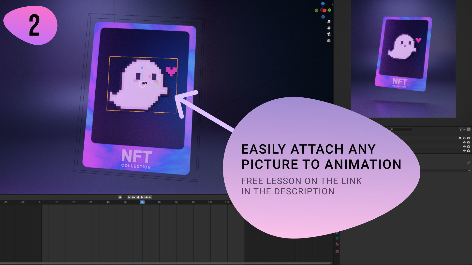 NFT PACK v2 animated templates for Blender 3D model_3