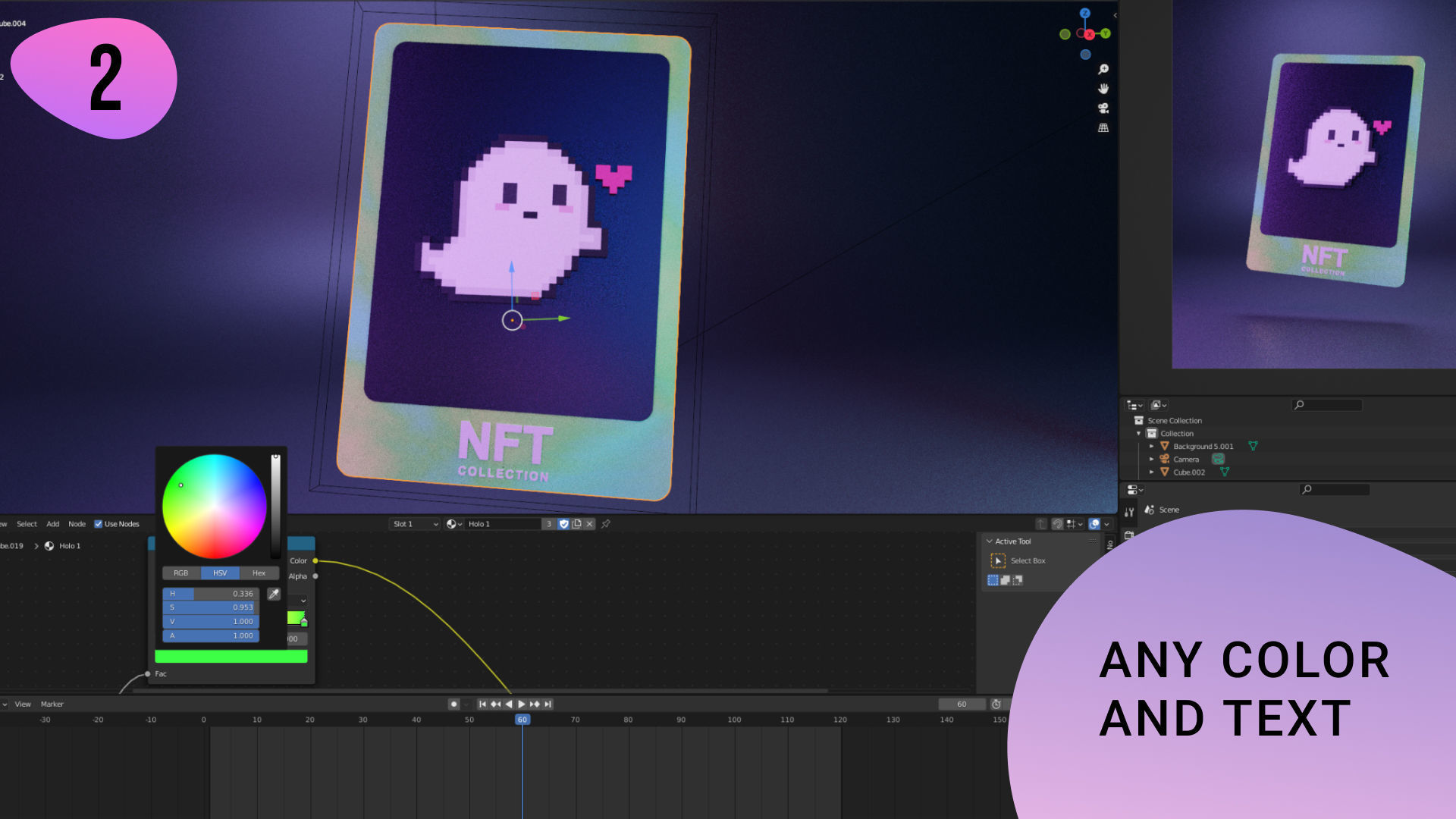 NFT PACK v2 animated templates for Blender 3D model_4