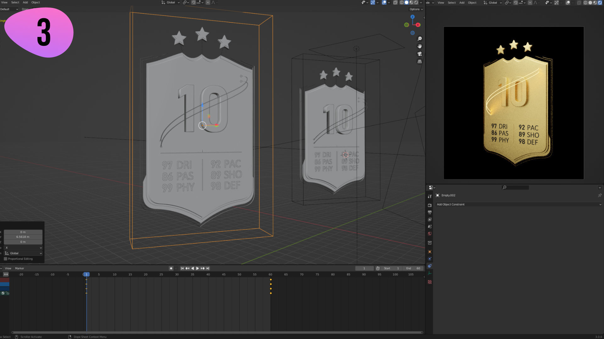 NFT PACK v2 animated templates for Blender 3D model_7