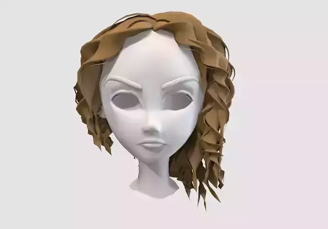 wavy female hairstyle 