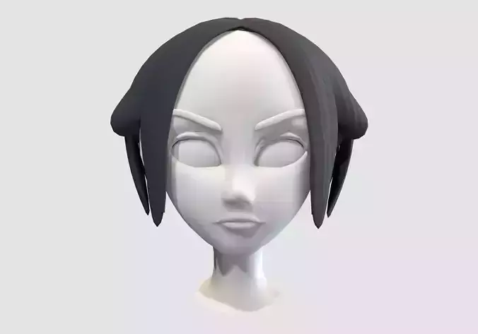 straight short hairstyle 