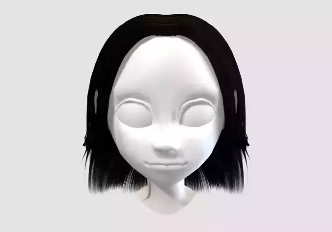 short straight hairstyle 