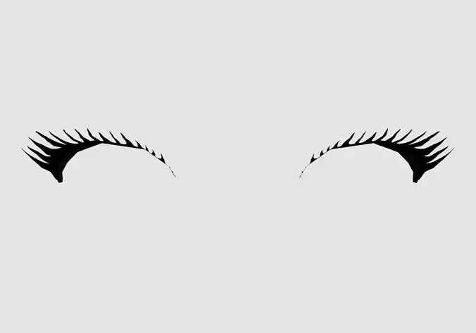 long cartoon lashes 