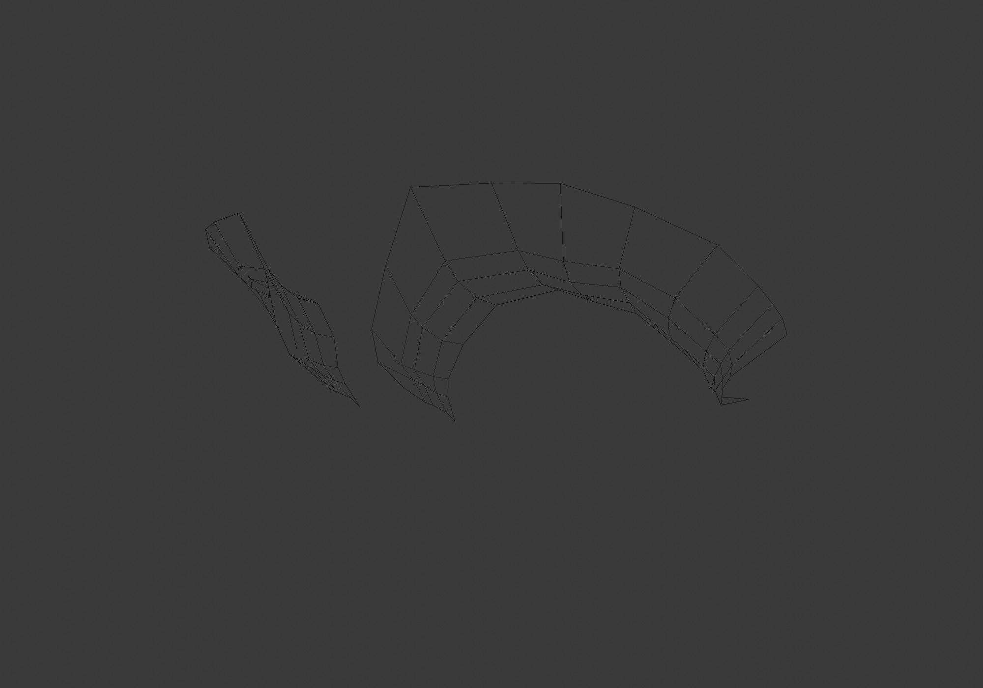 long cartoon lashes Low-poly 3D model_8