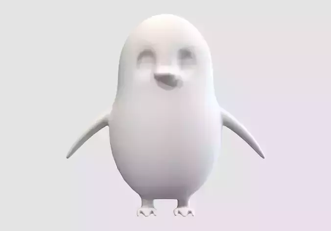 little cartoon penguin 