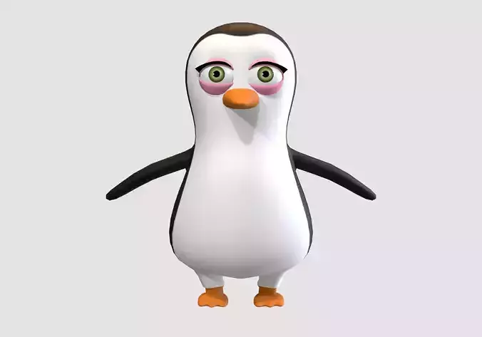 girly cartoon penguin