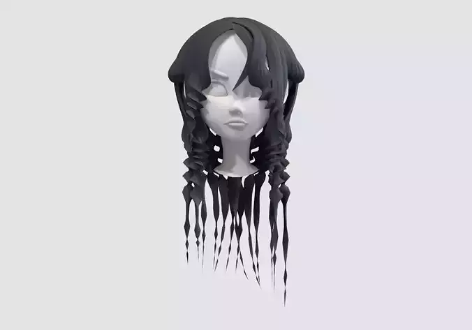 curly stylized hairstyle 