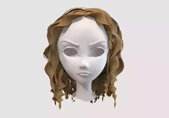 curly cartoon hairstyle 