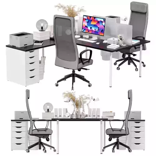 IKEA - Office workplace - Office workplace 7 3D model