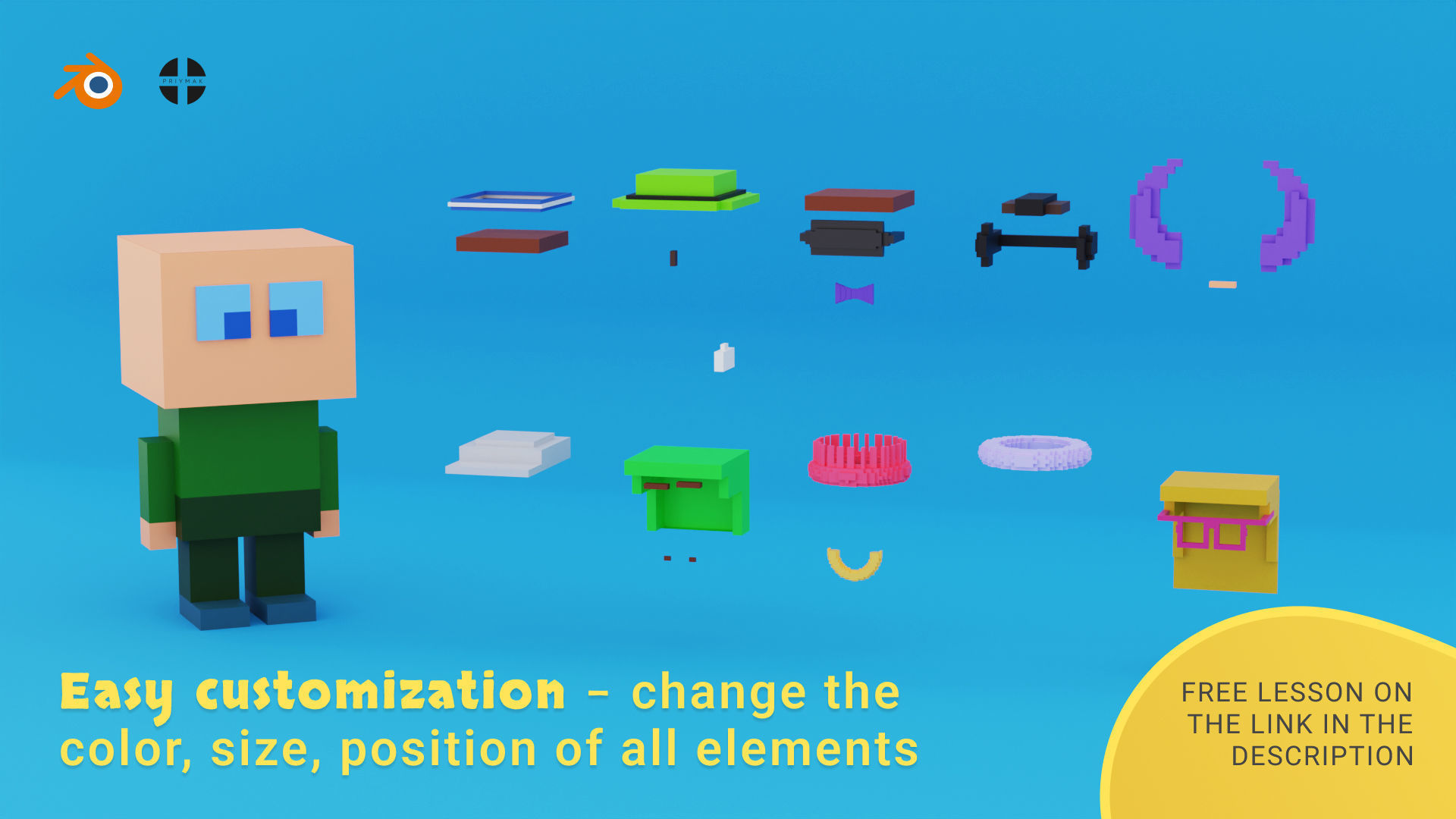 NFT VOXEL characters for Blender 3D model_2