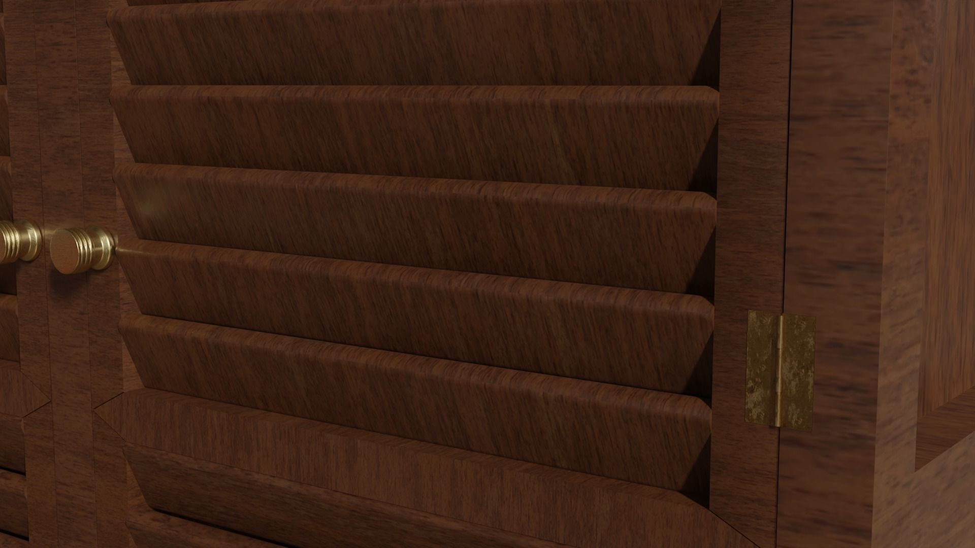 Cabinet with doors 3D model_2