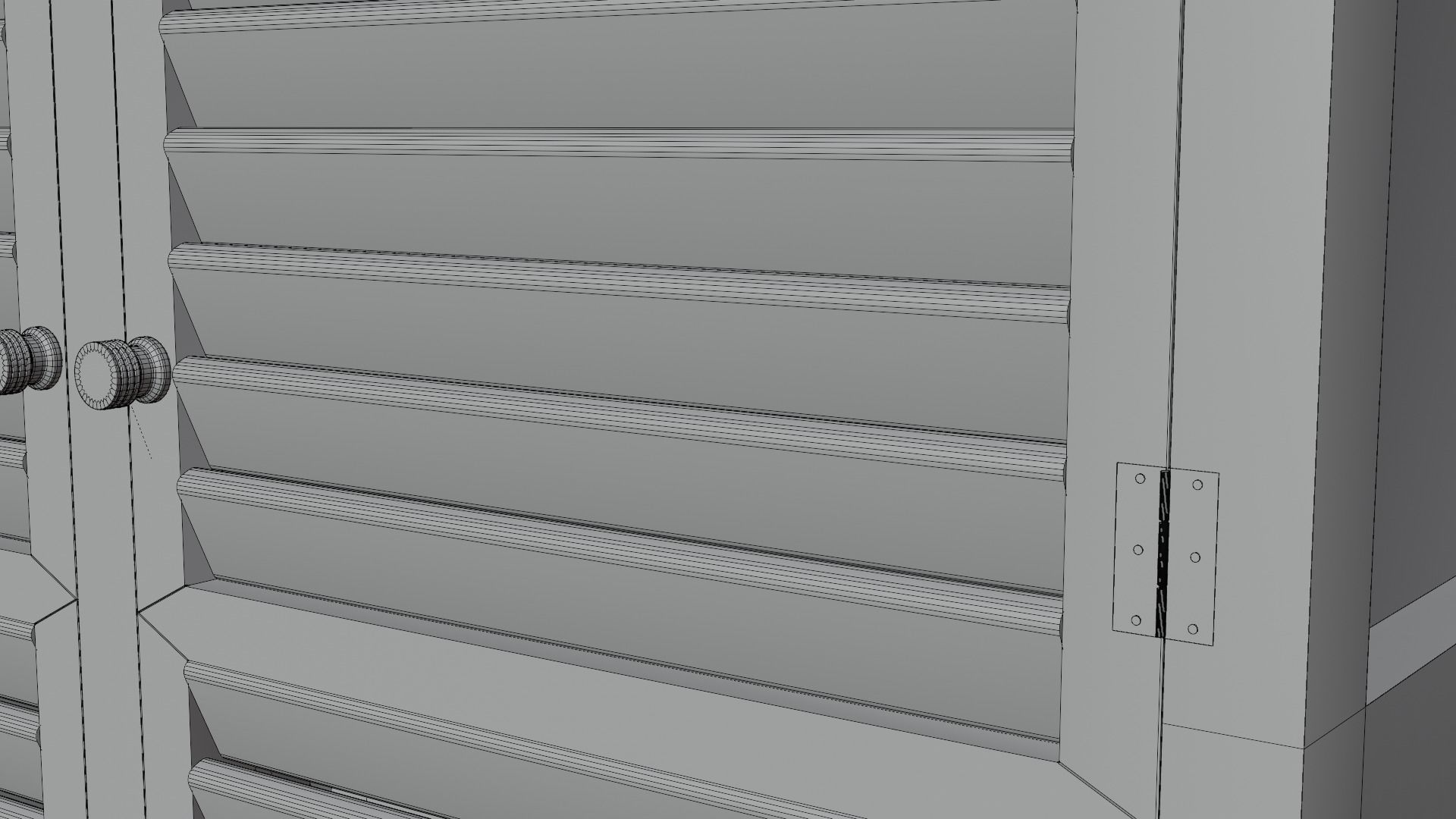 Cabinet with doors 3D model_5