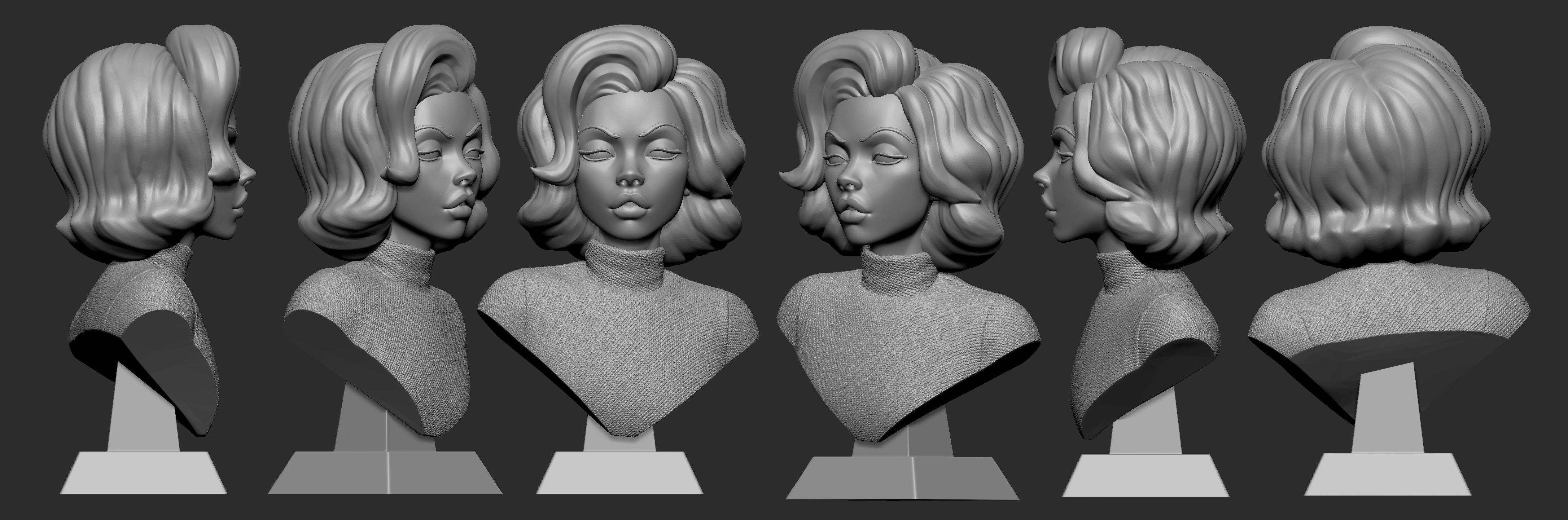 Mimiature Marilyn Monroe  3D print model_1
