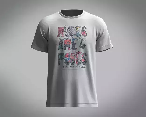 T-Shirt RULES 3D model