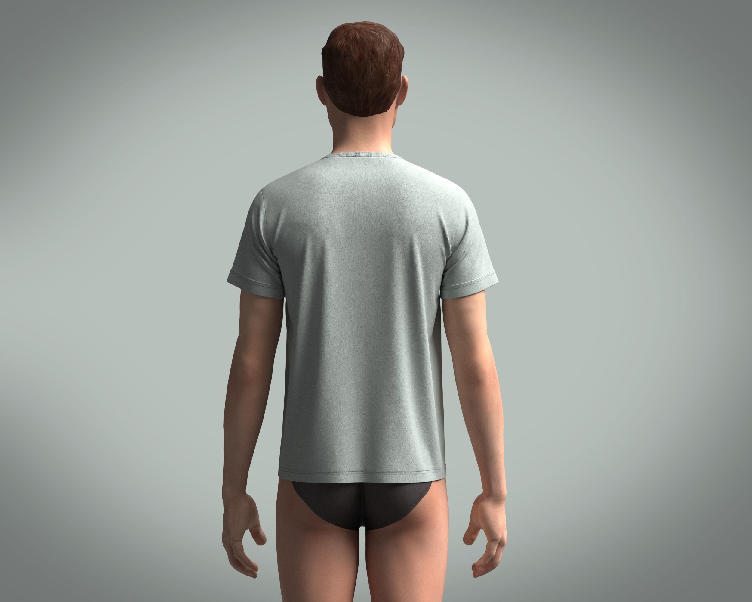 T-Shirt RULES 3D model_7