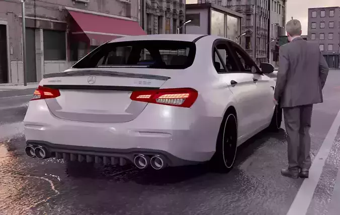 Mercedes E63 Amg Sedan 2021 3D model