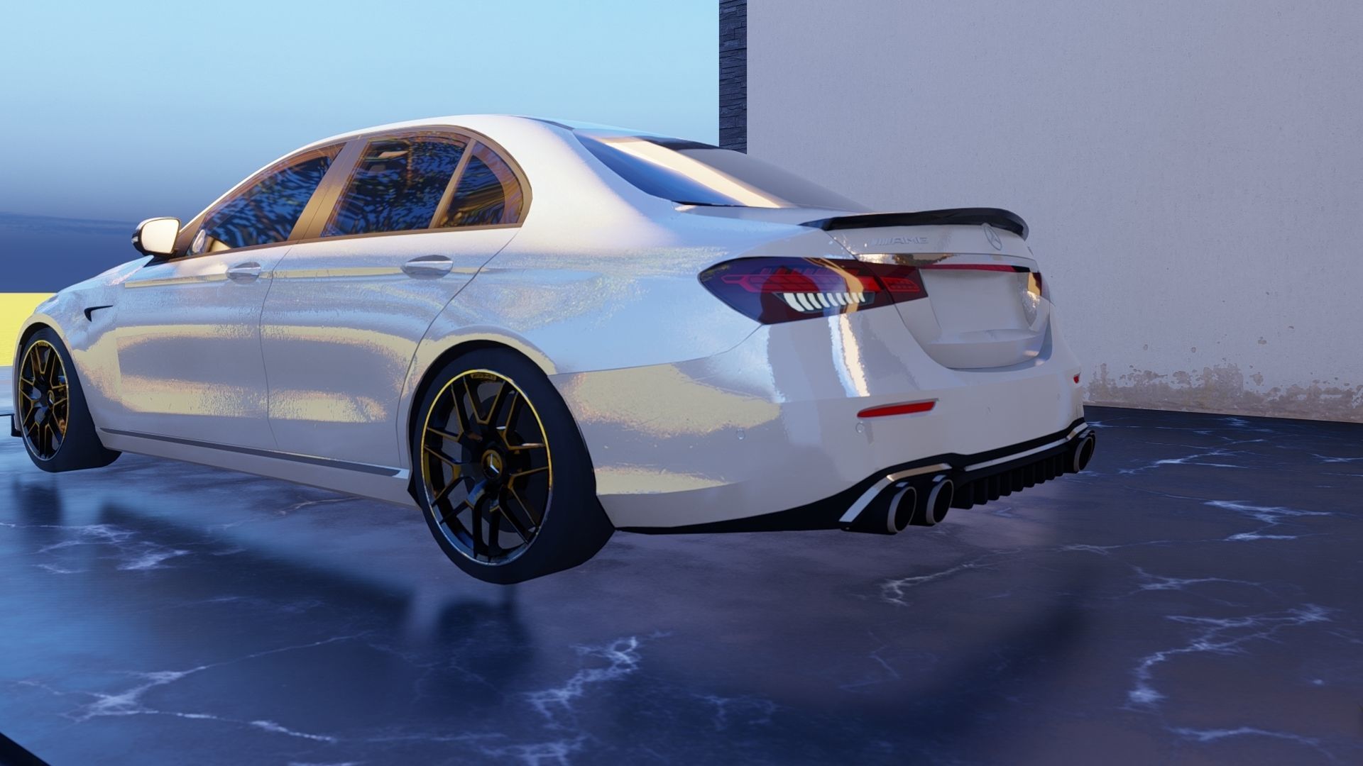 Mercedes E63 Amg Sedan 2021 3D model_6