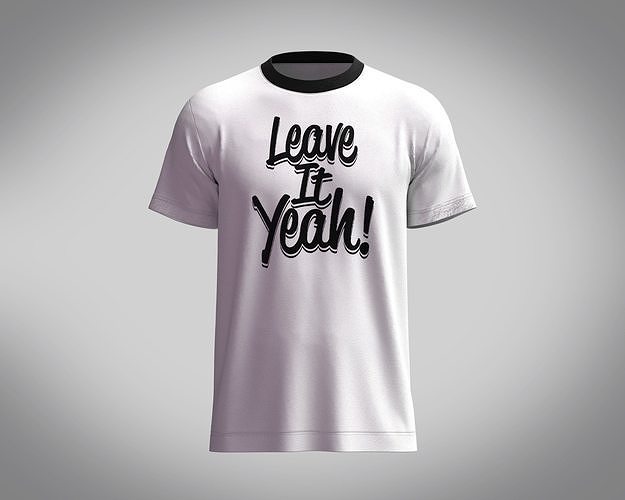 T-Shirt LEAVE 3D model