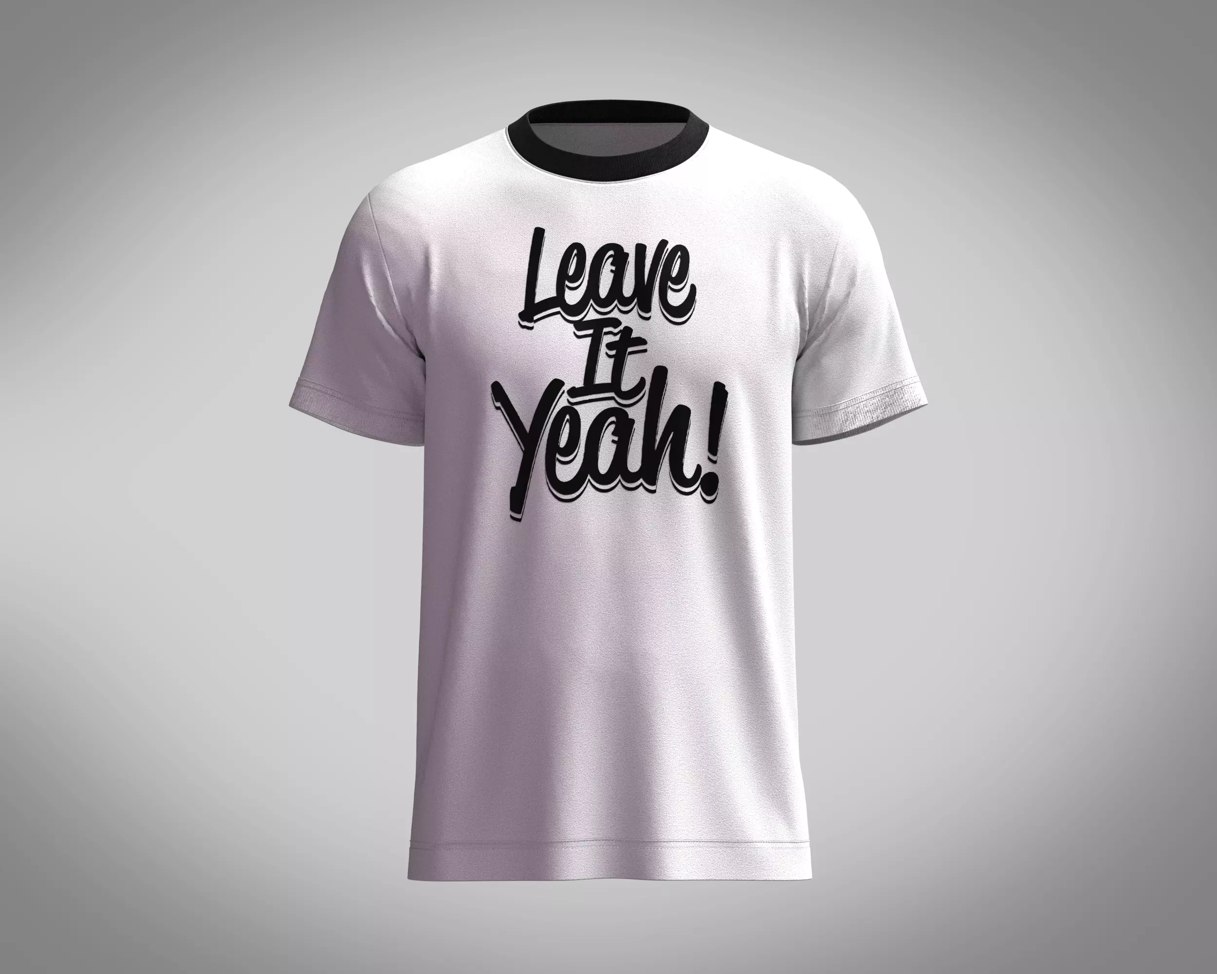 T-Shirt LEAVE 3D model_0