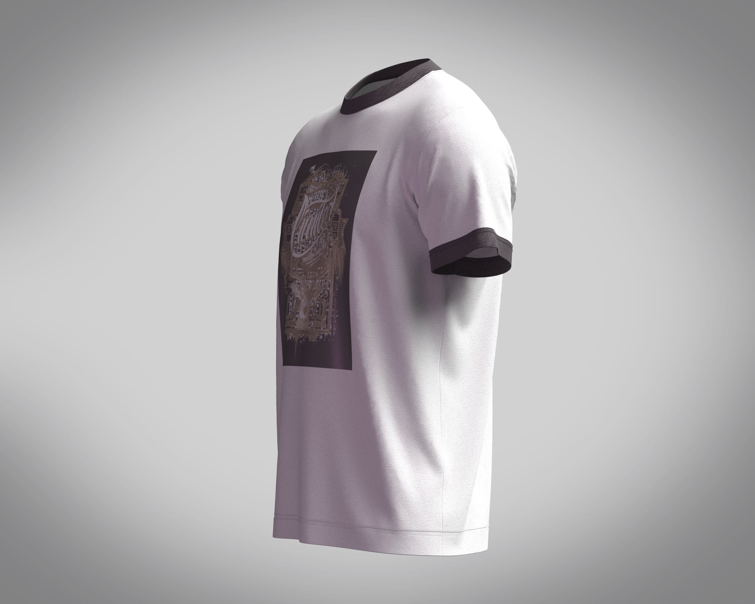 T-Shirt PIMITED 3D model_6