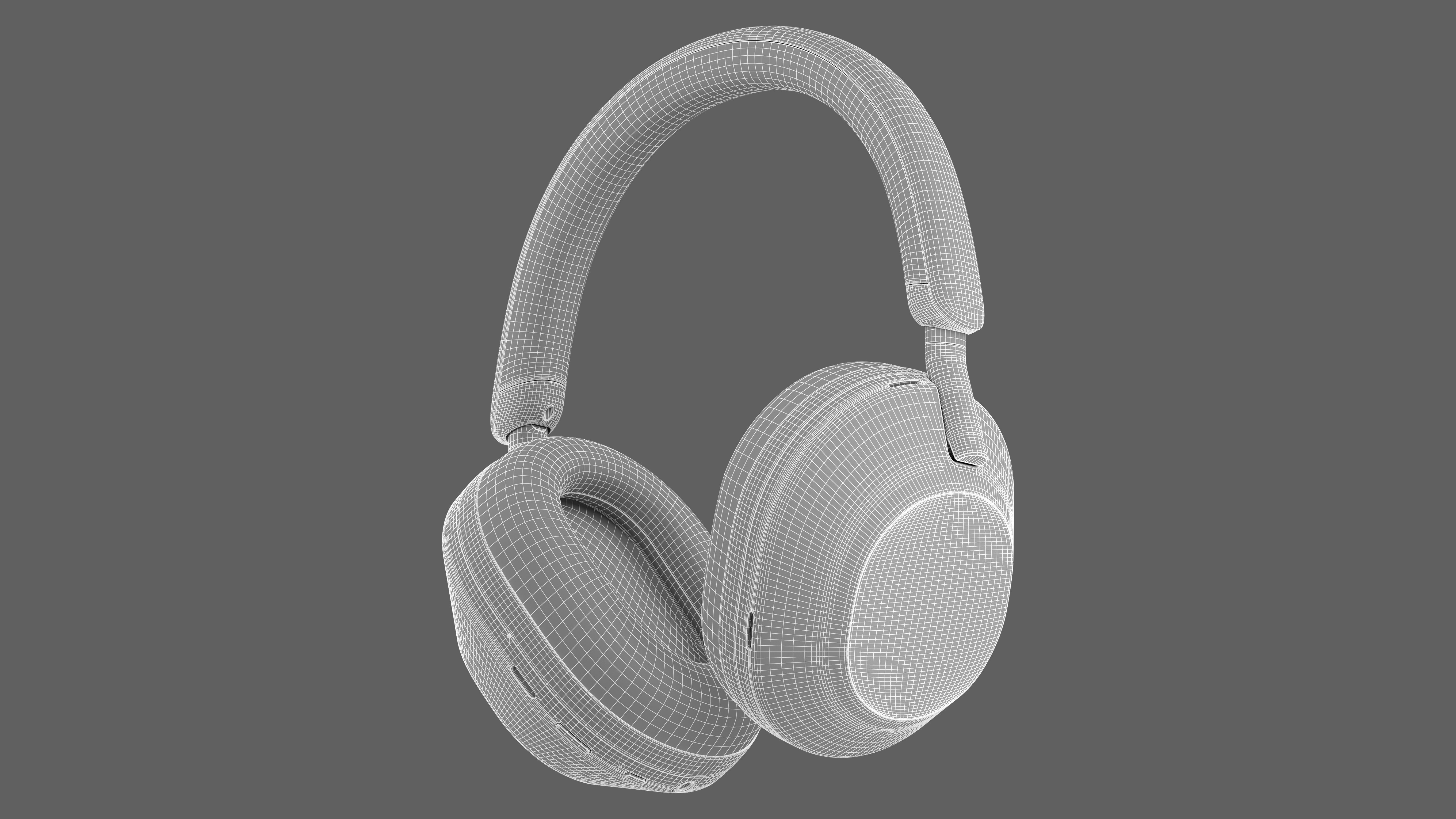 Headphone Sony WH - 1000XM5 Black 3D model_11