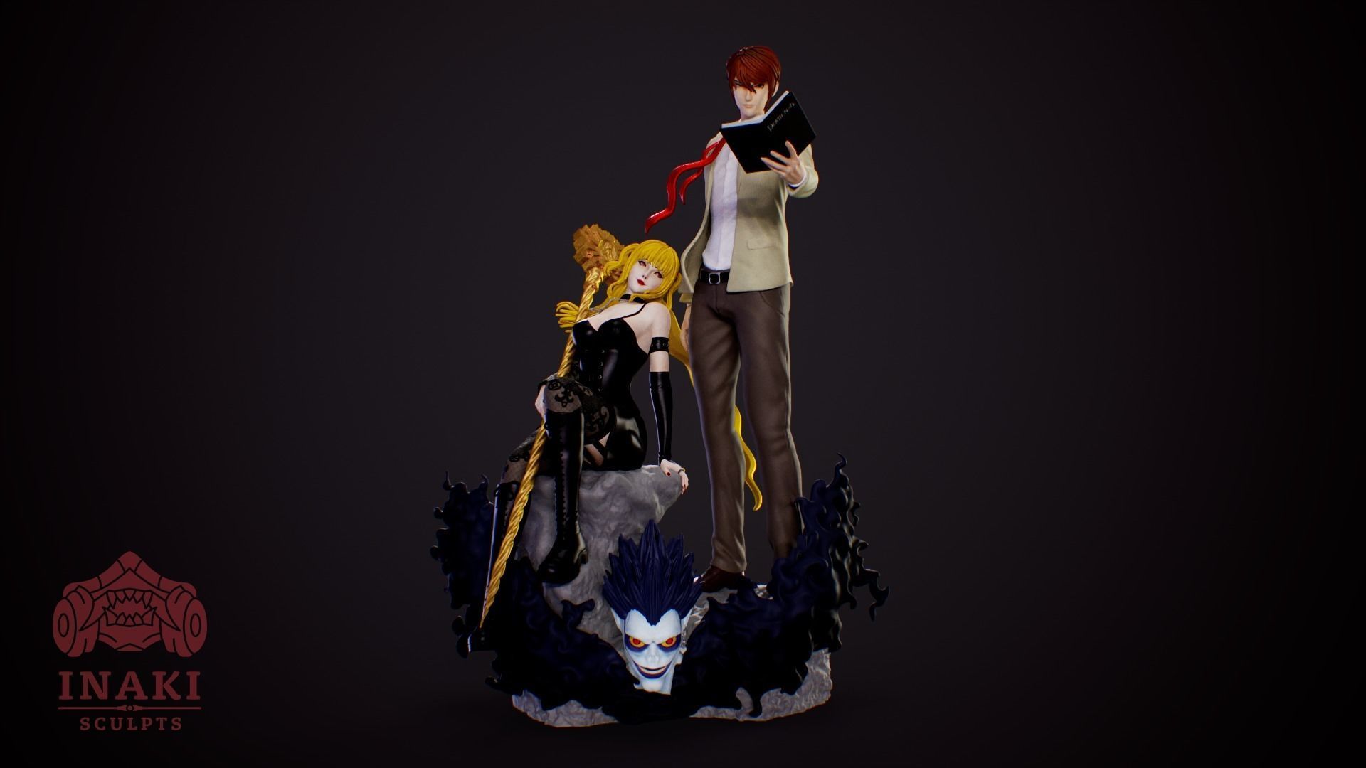 Light and Misa - Death Note 3D print model_1