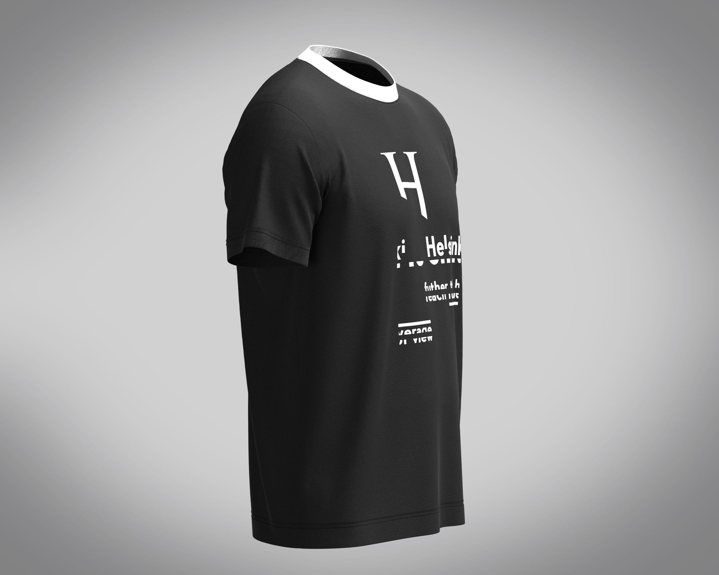 T-Shirt HELSINK 3D model_2