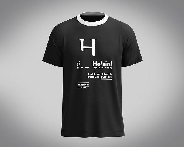 T-Shirt HELSINK 3D model